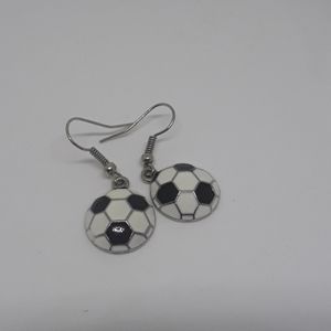 soccer ball earrings